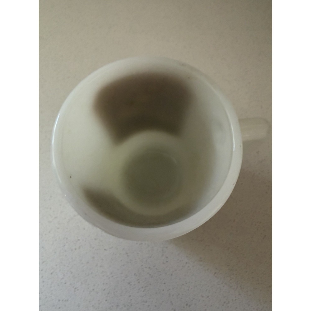 Vtg Aunt Jennys Cocoa Cup Anchor Hocking White Glass 1980s Display Replacement - Picture 2 of 5